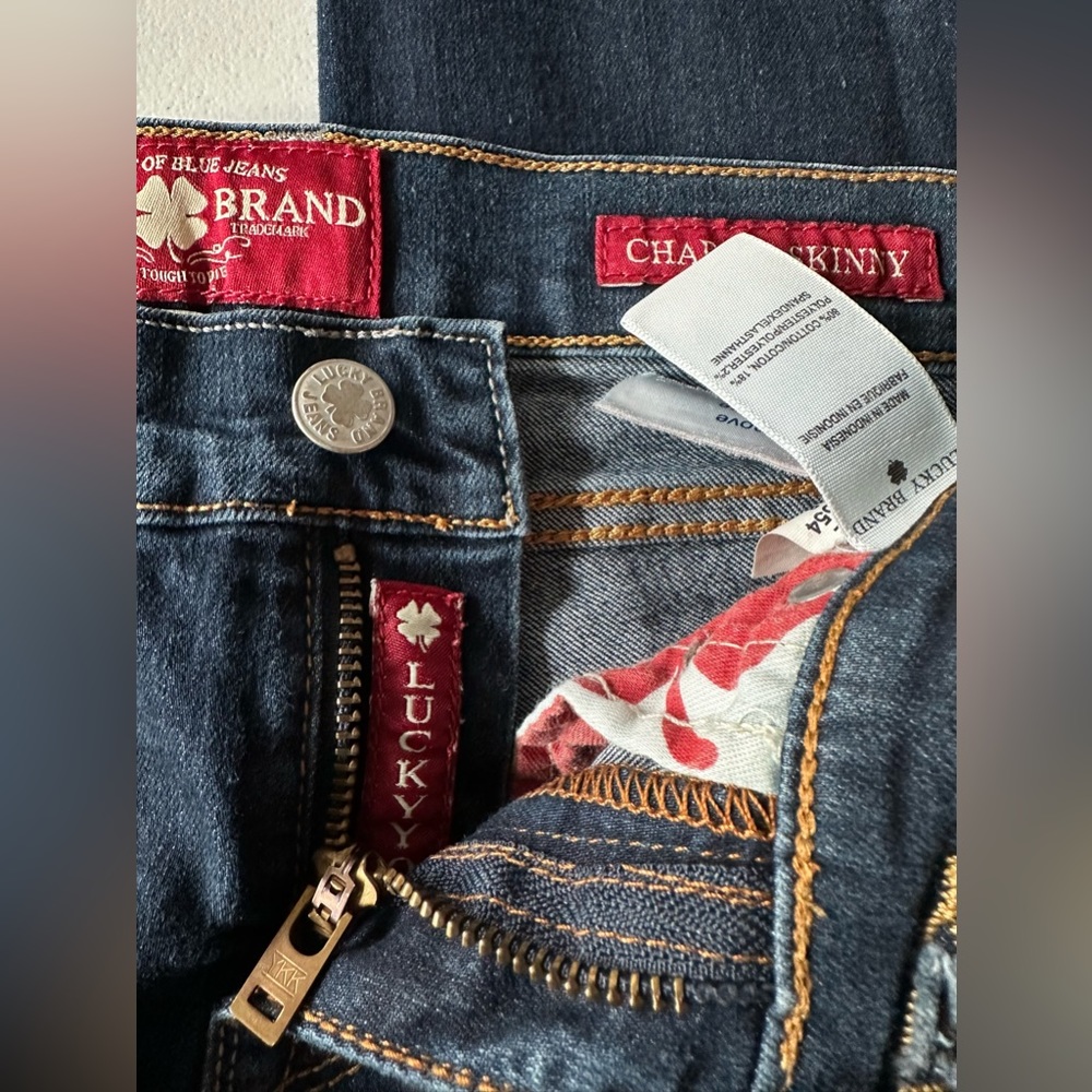 Lucky Brand Charlie Skinny Ankle Jeans Low Rise Size 00/24 - Picture 7 of 13